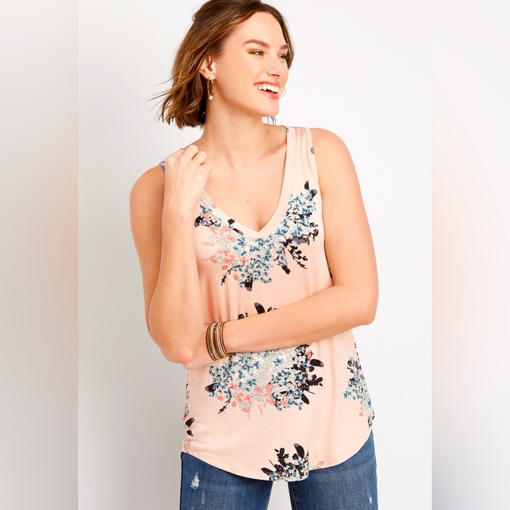 Maurice’s 24/7 V-Neck Floral Tank